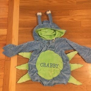 EUC! Chasing Fireflies 12-24 month Blue crab Halloween costume
